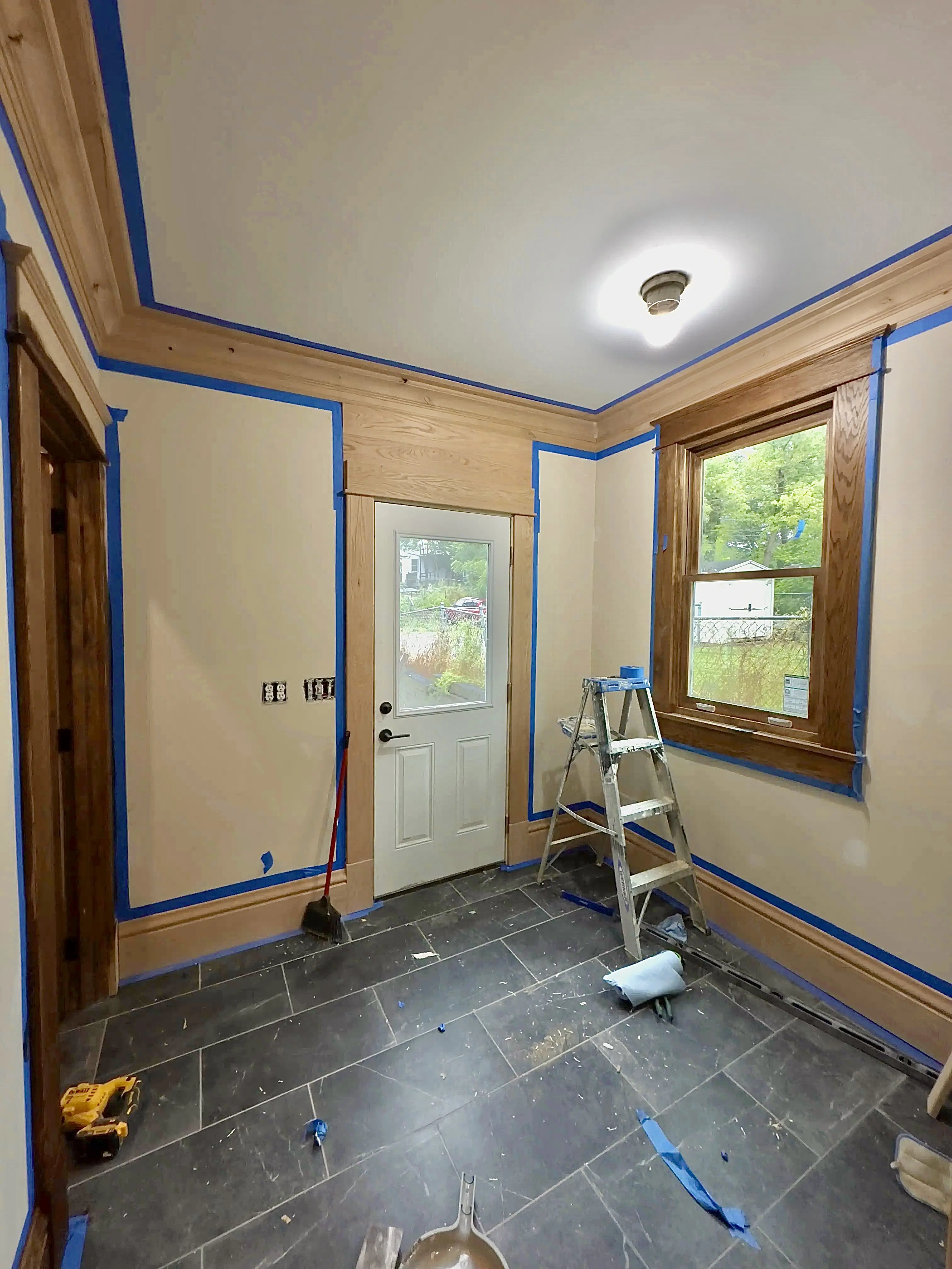 In progress renovation of an Ohio State rental house